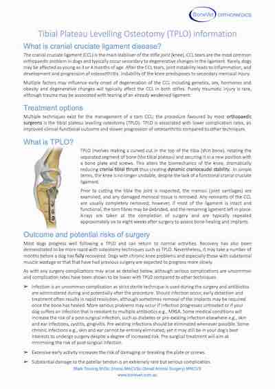 TPLO Info